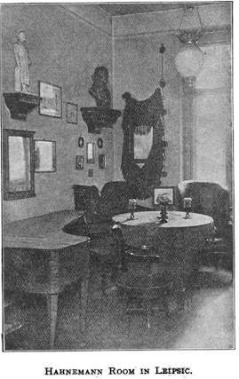 La chambre d’Hahnemann à Leipzig